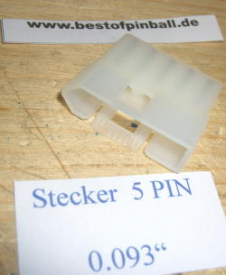 Stecker 5 Pin 0.093"