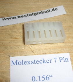 Molex-Steckergehäuse 0.156? (3,96 mm) 7 Kontakte