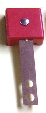Targetblatt rot 3D-4eckig