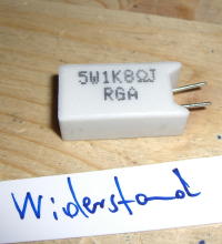 Widerstand 5W 1,8 K-ohm vertical