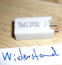 Widerstand 5W 120Ohm vertical