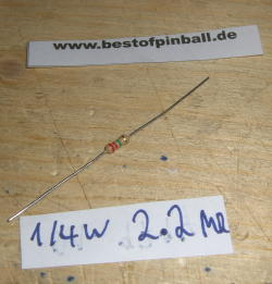 Resistor 1/4W 2.2M